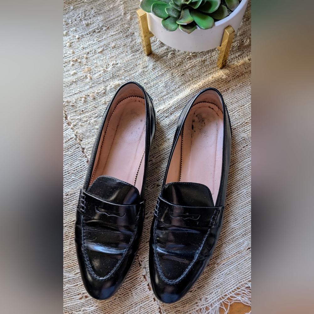 J Crew • Academy Penny Loafers in Black